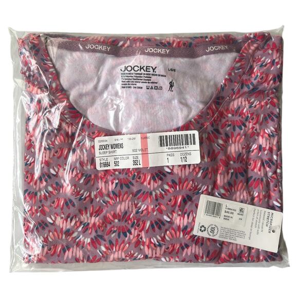 Lot 3 Jockey Soft Essentials Short Sleeve Sleepshirt, L - Picture 5 of 6